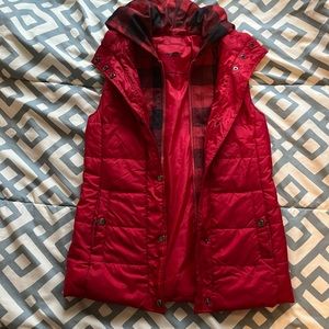 Vest w/ a built in hoodie!